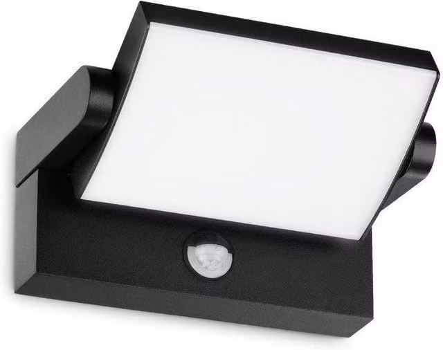 Netlighting Swipe LED Outdoor Motion Sensor Wall Lamp Black, 3000K, IP54 – 2