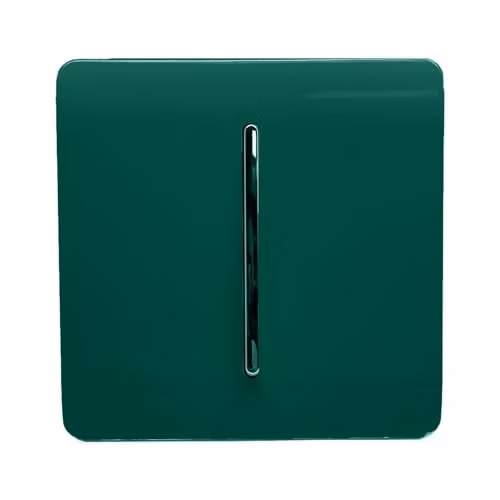Trendi Switch 10 Amp Triple Pole Fan Isolator Switch with Chrome Rocker in Dark Forest Green – 2