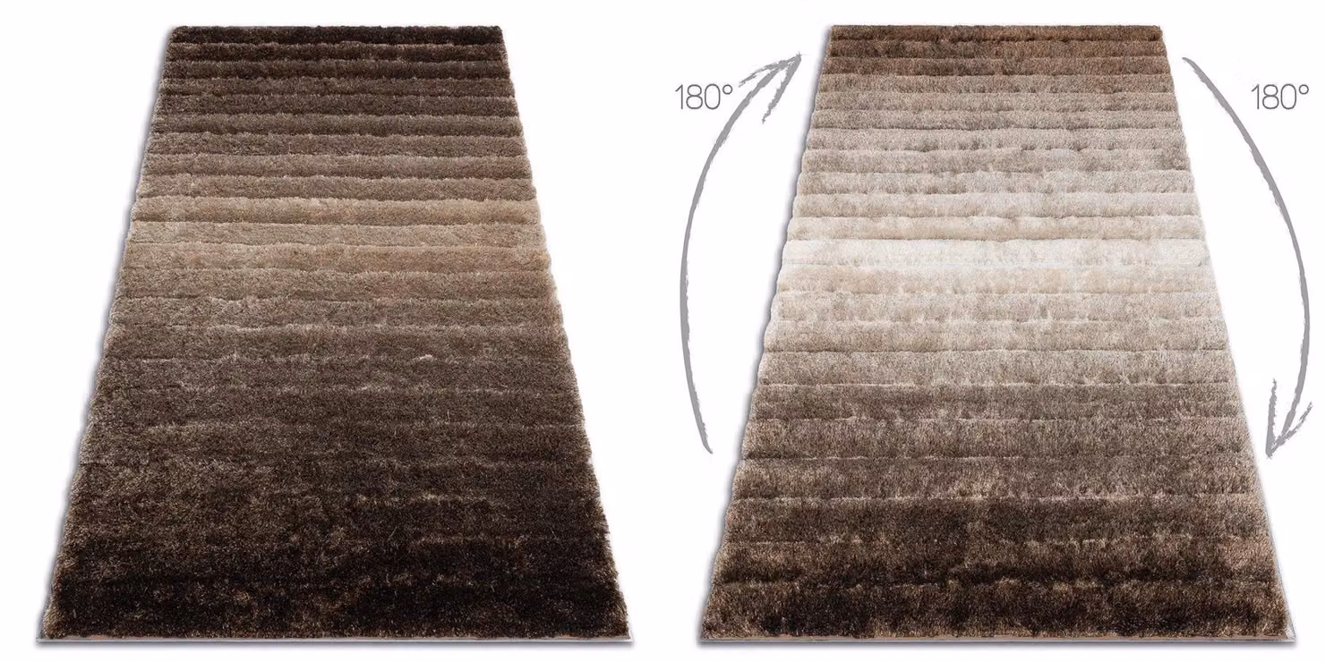 RugsX Flim Brown Modern Rectangular Polyester Rug, W: 120 cm, L: 160 cm – 2