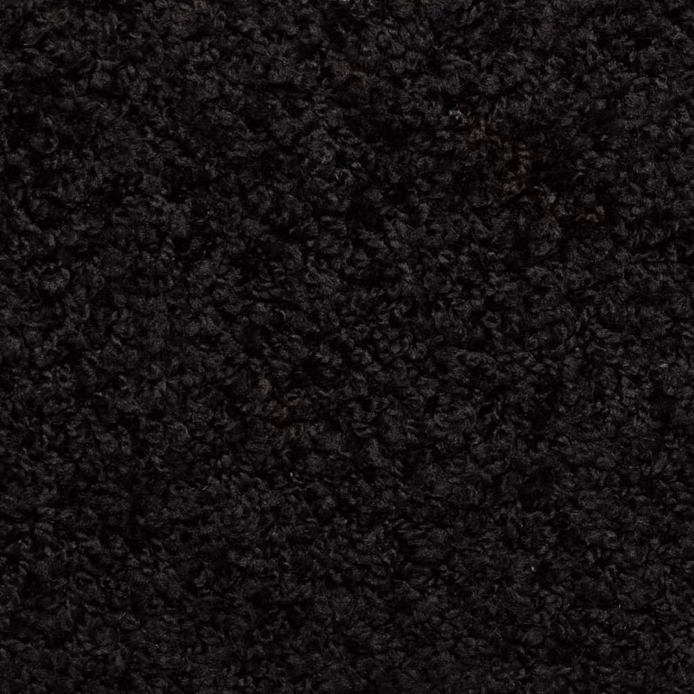 Berkfield Home Non-Slip Self-Adhesive Carpet Stair Treads, 15 Pieces, Black, W: 65 cm, D: 21 cm, H: 4 cm – 5