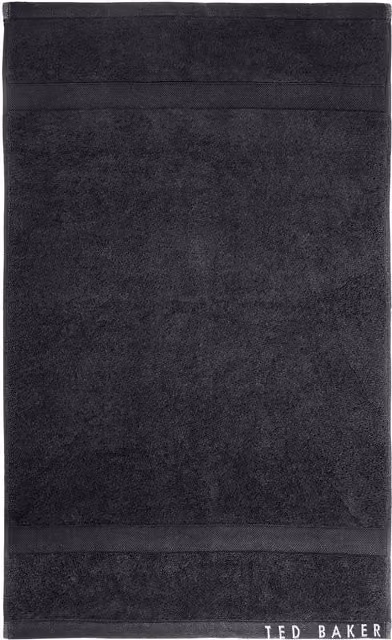 Ted Baker Plain Dye Black Cotton Bath Sheet with Border – 1