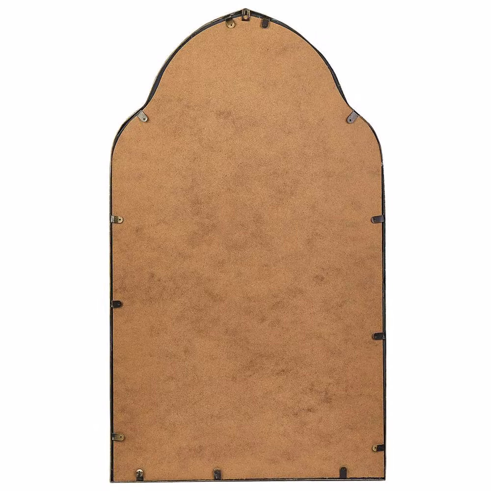 Wyld and Coco Gold Arched Wall Mirror with Metal Frame, W: 58 cm, H: 104 cm – 2
