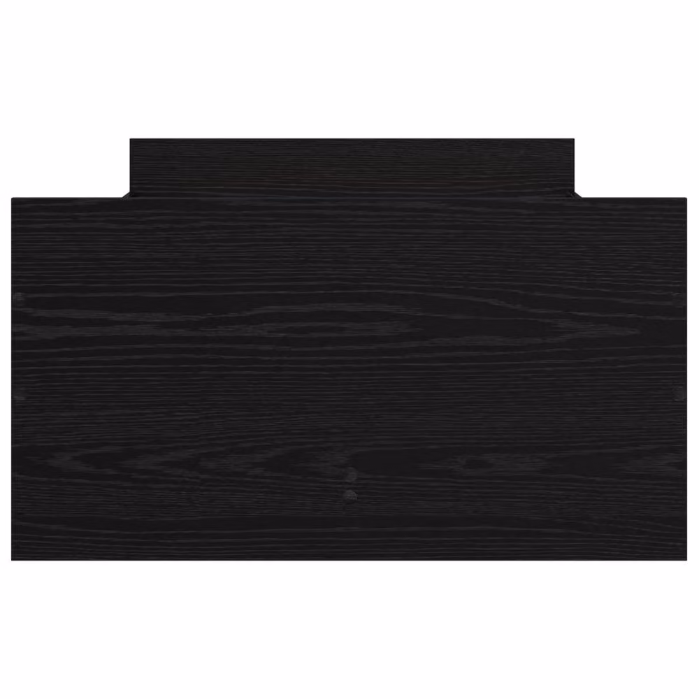 Berkfield Home Modern Bed Frame in Black Oak, W/D/H: 100 x 200 cm, Engineered Wood – 3