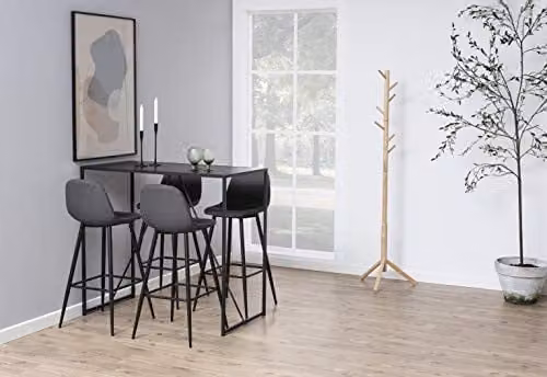 AC Design Furniture Modern Rubberwood Clothes Rack in Brown and Beige, W/D/H: 45 x 51 x 176 cm – 3