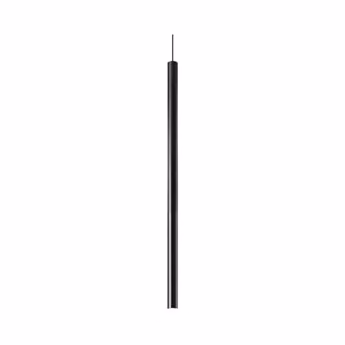 Ideal Lux Ultrathin SP1 Small Black Round Suspended Ceiling Light