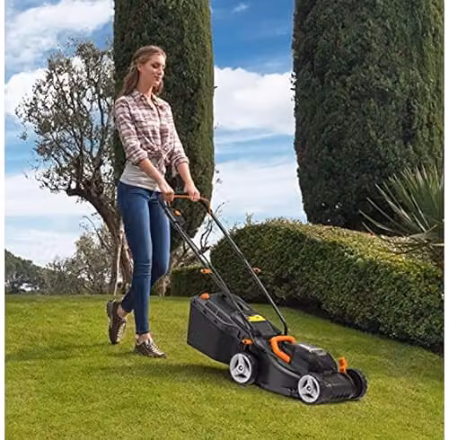 WORX PowerShare 40V Cordless Rechargeable Lawnmower, 34cm, Black – 5