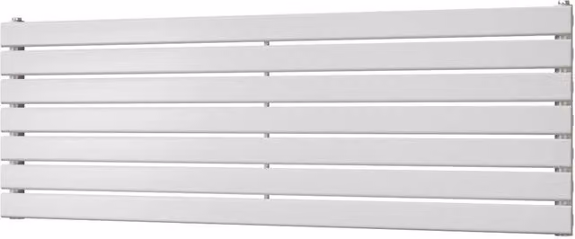 Typhoon Axis White Horizontal Single Panel Steel Radiator, W: 140 cm