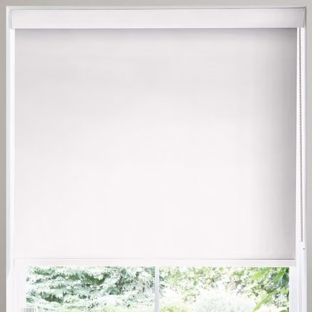 Terrys Plain Ivory Thermal Insulating Blackout Textile Roller Blind