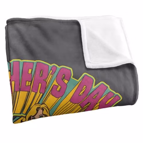 LOGOVISION Justice League Happy Mothers Day Super Soft Fleece Throw Blanket, Multicolour, W: 152 cm, D: 127 cm – 2