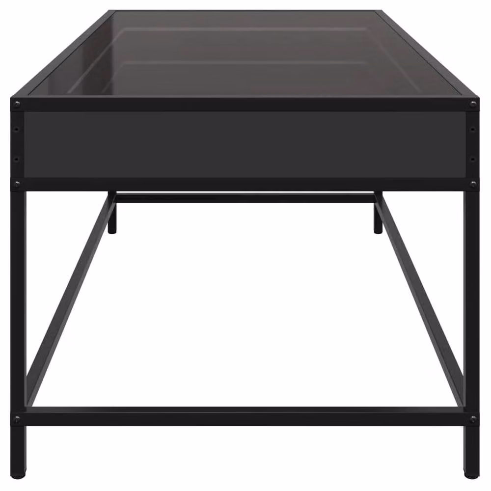 Berkfield Home Infinity LED Coffee Table in Black, W/D/H: 90 x 50 x 41 cm – 5
