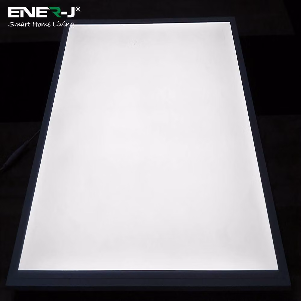 ENER-J Pack of 2 CCT Switchable 60W LED Panel Lights, White, W/D/H: 119.5 x 59.5 x 5.95 cm – 2