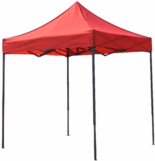 NESTLUNE Red Polyester Garden BBQ Gazebo Top Cover Roof, W/D/H: 100 x 100 x 100 cm