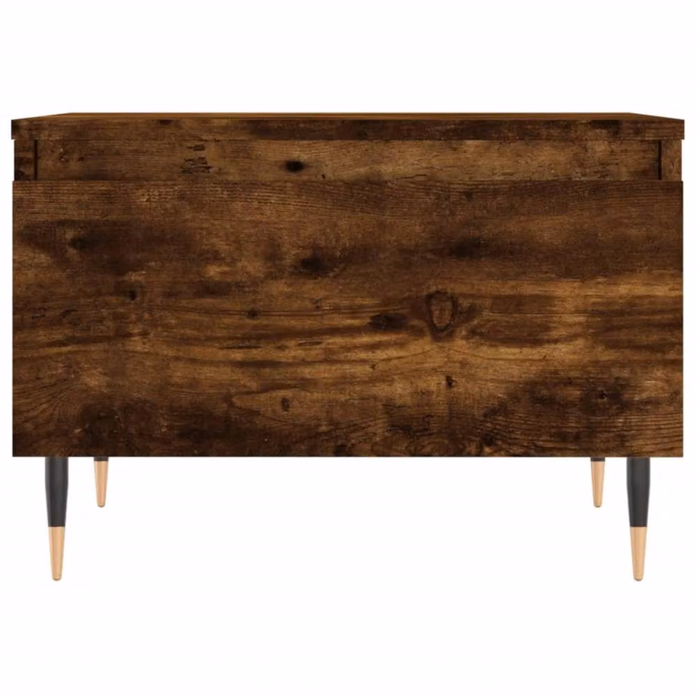 Berkfield Home Modern Nested Coffee Table Set of 2 in Smoked Oak Brown, W/D/H: 50 x 46 x 35 cm – 4