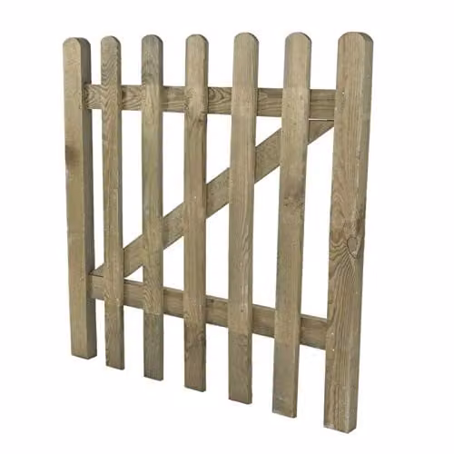 Forest Garden Ultima Pale Gate, Brown, Height: 90 cm