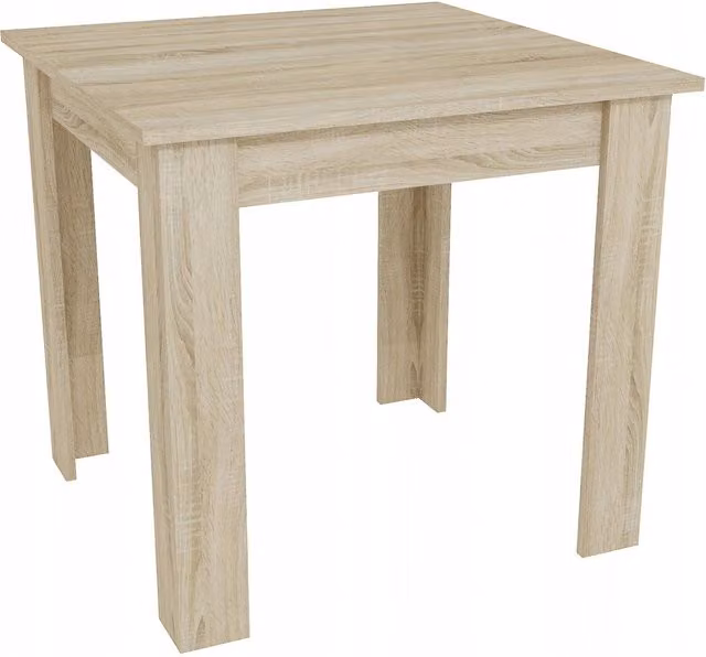 Novecrafto Square Wooden Dining Table in Sonoma Oak