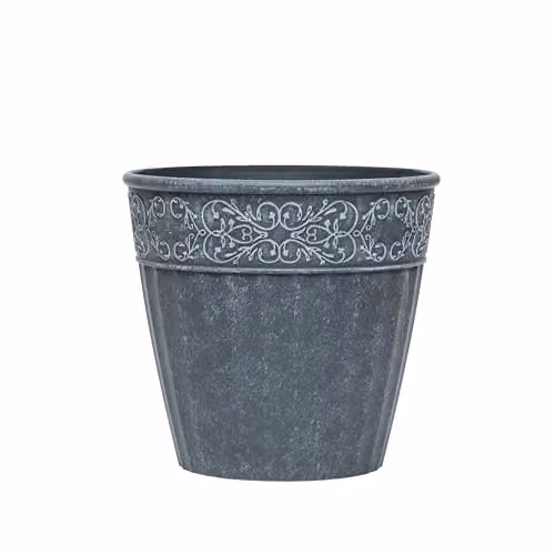 Garden Gear Damask Lead Effect Planters and Troughs in Grey – 2