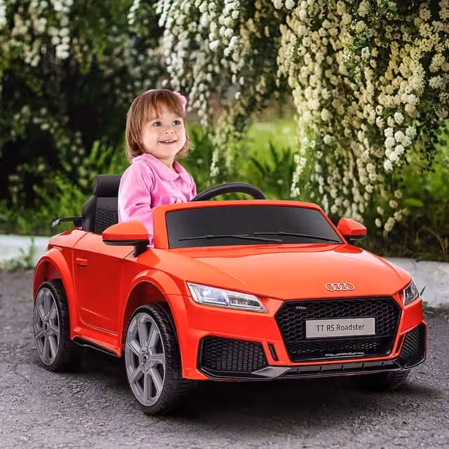 HOMCOM Licensed Audi TT RS 12V Electric Ride On Car in Red