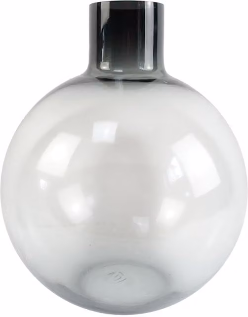 Leaf Modern Grey Smoke Glass Bottle Vase, Height: 40 cm – 1