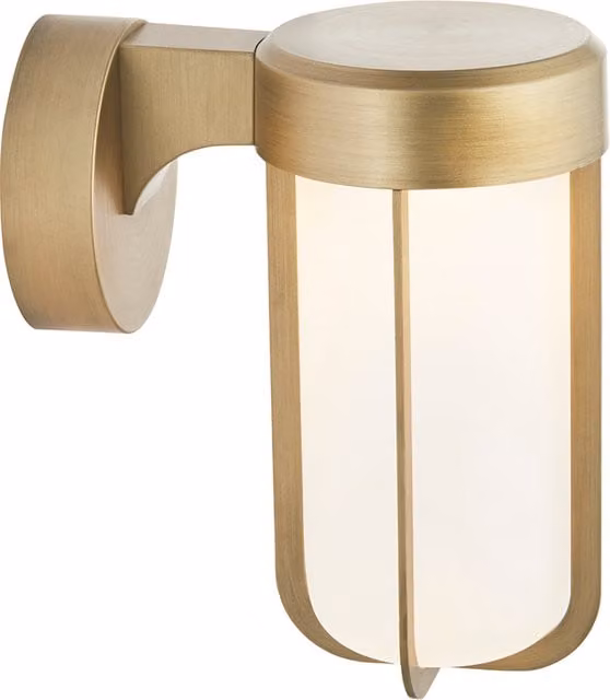Perch & Parrow Wyatt LED Glass Wall Light in Gold/Brass