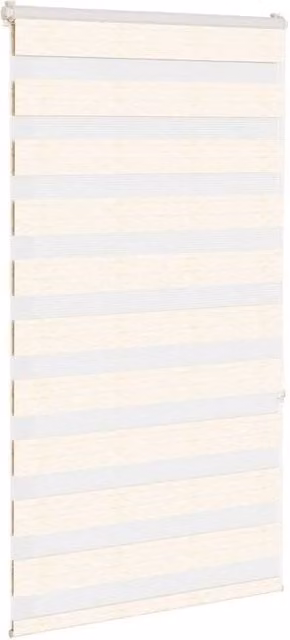 Berkfield Home Elegant Zebra Blind in Marble Beige, W: 85 cm, H: 150 cm