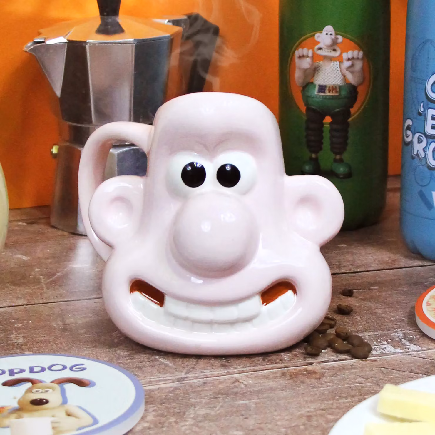 Half Moon Bay Wallace & Gromit 3D Ceramic Wallace Shaped Mug, 400ml, Multicolour – 2