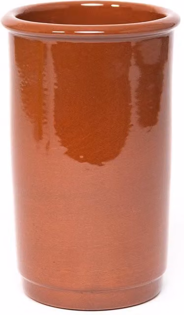 Verano Spanish Ceramics El Toro Glazed Terracotta Wine Cooler, Brown, H: 21.5 cm
