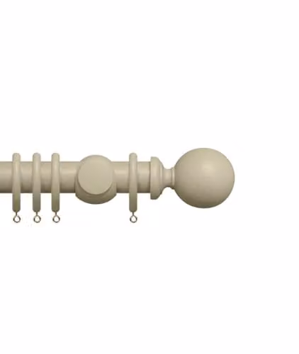 New Edge Blinds Grey Curtain Pole Set