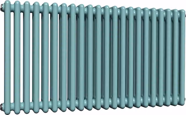 Lux Heat Caribbean Sea Horizontal Column Radiator, Turquoise and Green, W/H: 101 x 60 cm