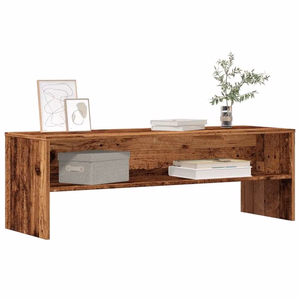 Berkfield Home Rustic Old Wood TV Cabinet in Brown, W/D/H: 120 x 40 x 40 cm – 3