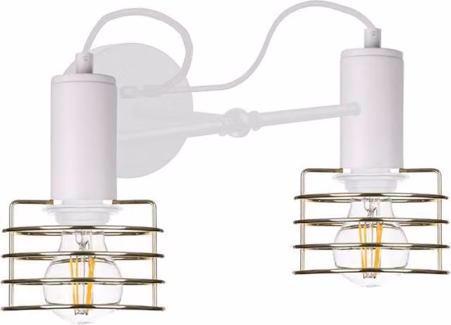 Netlighting Rune Wall Lamp White 25cm with 2x E27 Sockets