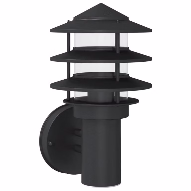 Berkfield Home Black Stainless Steel Outdoor Wall Lantern
