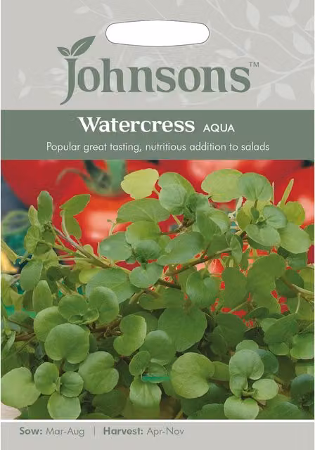 Johnsons Aqua Watercress Vegetable Seeds