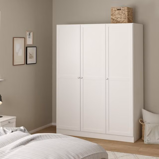 Furniture To Go Brande 3-Door Wardrobe in White Matt Finish