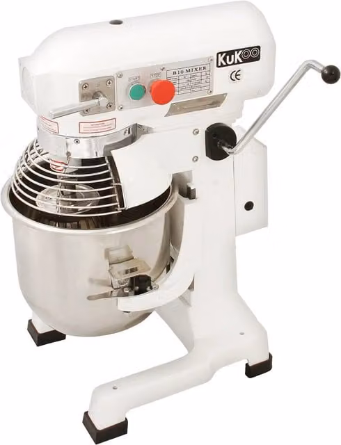 Monstershop Commercial Planetary and Spiral Food Mixer, 10L, White – 1