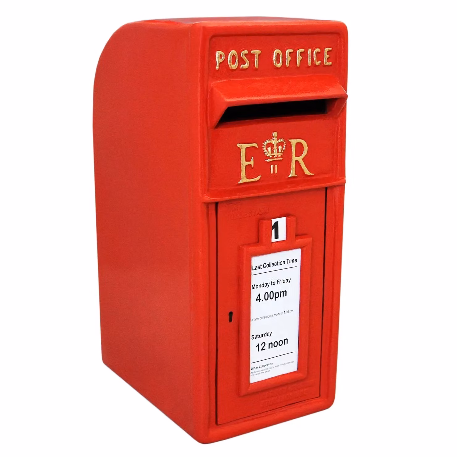 Monstershop Red Royal Mail Post Box with Freestanding Cast Iron Stand – 2