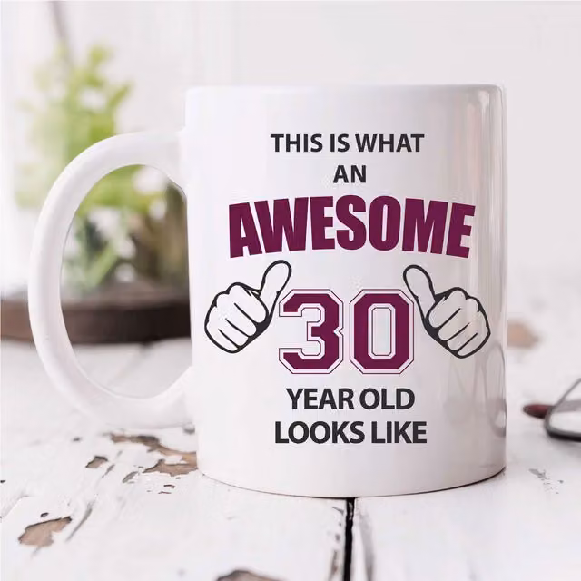60 Second Makeover Awesome 30 Year Old Ceramic Mug in White