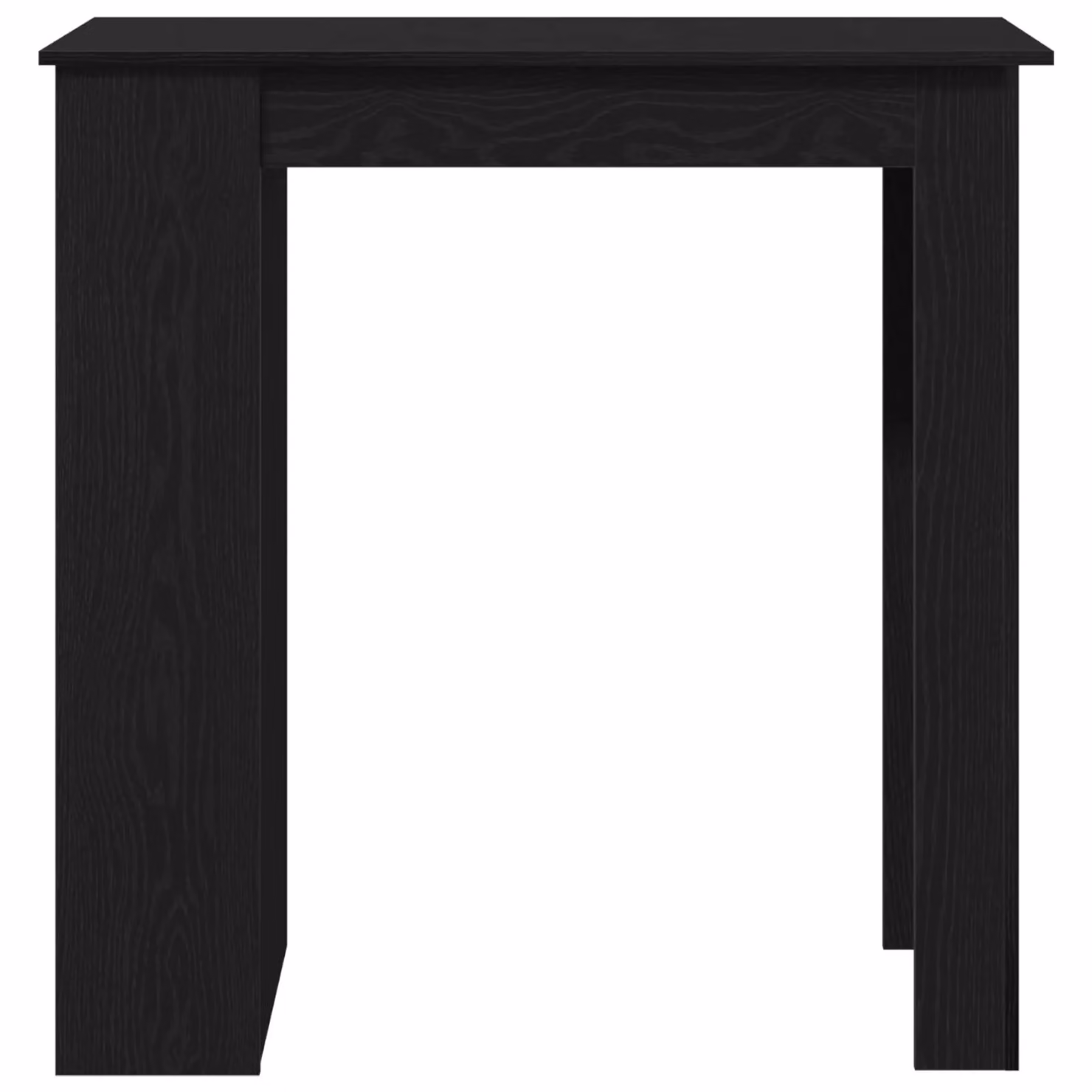 Berkfield Home Bar Table with Shelf, Black Oak, W/D/H: 102 x 50 x 103.5 cm – 5