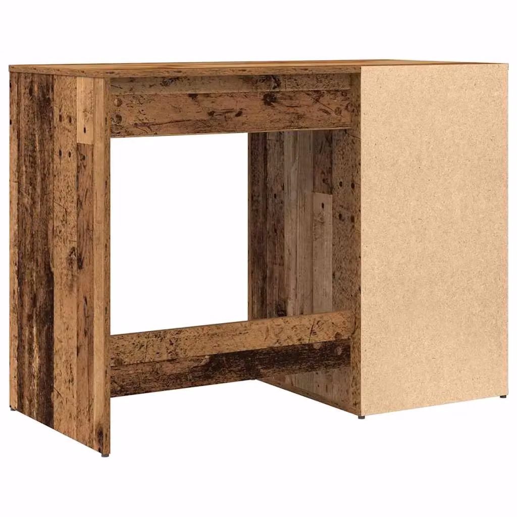 Berkfield Modern Computer Desk in Brown, W/D/H: 100 x 49 x 75 cm – 4