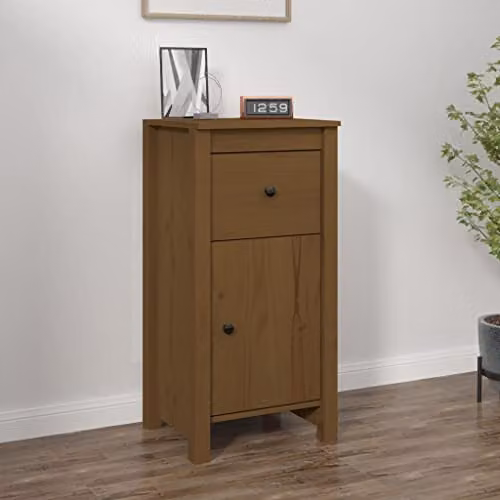 vidaXL Rustic Solid Pine Wood Sideboard, Brown, W/D/H: 40 x 35 x 80 cm – 2