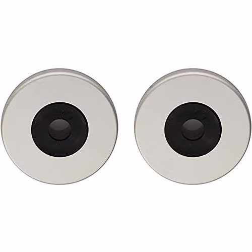 Loops Rose Pack for Aluminium Pull Handles in Brushed Silver, W: 52 mm, D: 8 mm