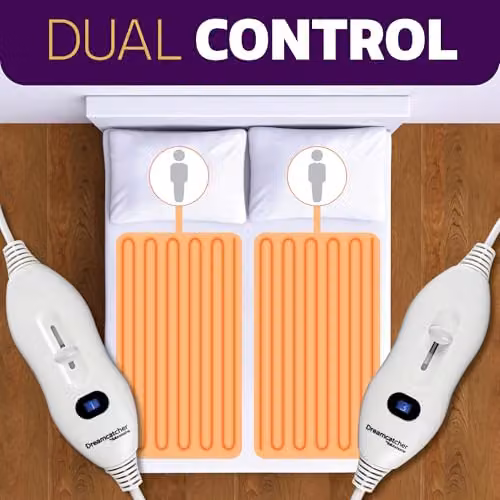 Dreamcatcher Luxury Polyester Fully Fitted Electric Under Blanket in White, Super King – 4