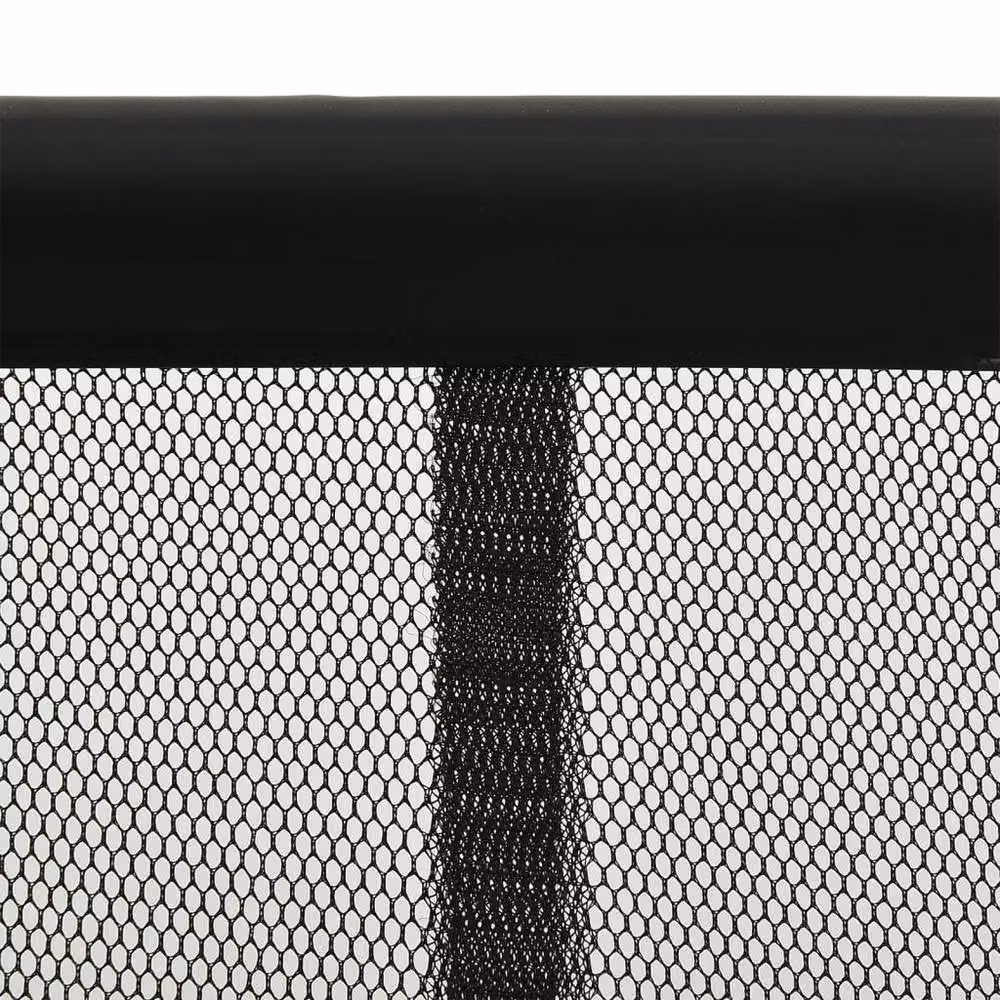 Berkfield Home Insect Door Screen with 5-Piece Mesh Curtain, Black, W/H: 120 x 240 cm – 2