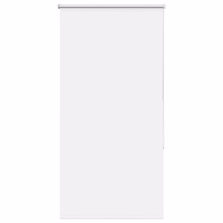 Berkfield Home White Blackout Roller Blind, Polyester, W: 80 cm, H: 150 cm