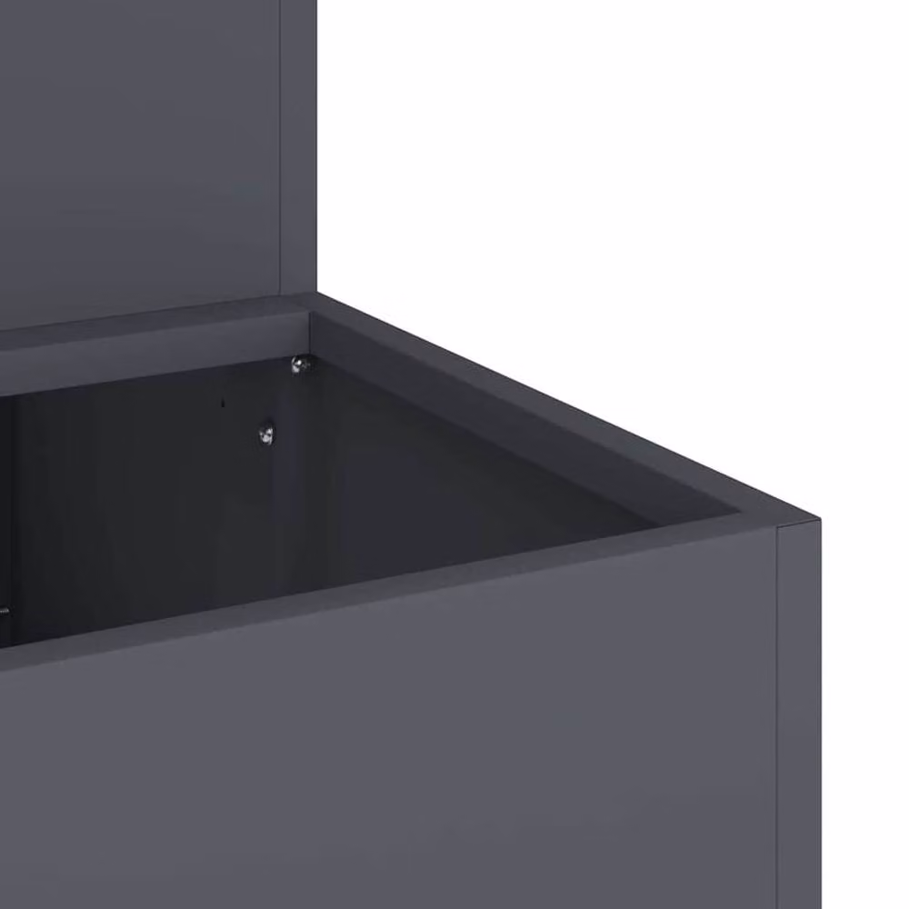 Berkfield Home 2-Tier Anthracite Plastic Garden Planter in Dark Grey, W: 100 cm, D: 60 cm, H: 45 cm – 5