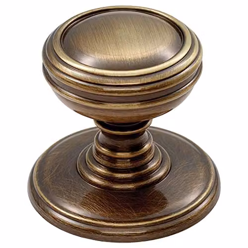 Loops 4 Pack Ringed Tiered Cupboard Door Knob in Brushed Bronze – 2