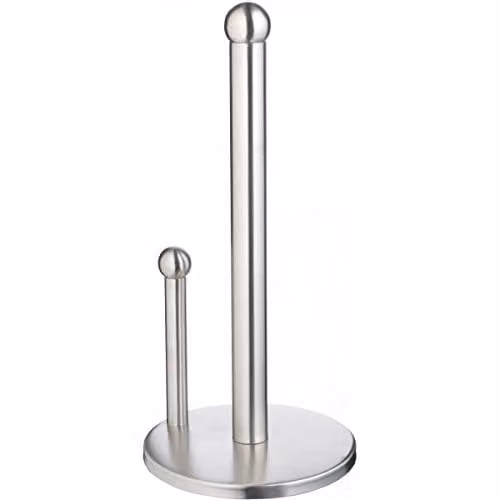 MasterClass Freestanding Stainless Steel Kitchen Towel Holder, Silver, Height: 32 cm