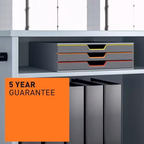 VARICOLOR 3 Drawer Desktop Storage Unit in Grey – 6