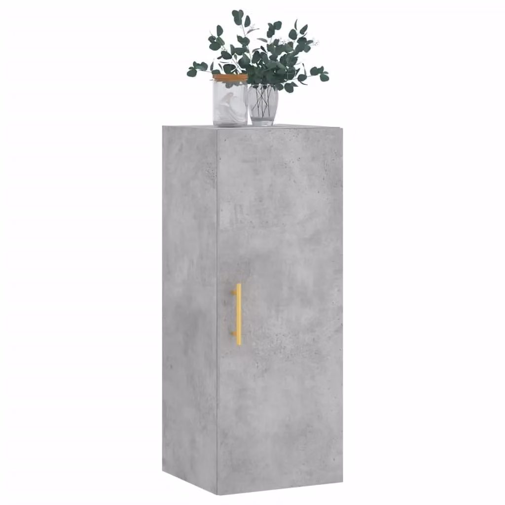 Berkfield Home Wall Mounted Cabinet in Grey, W/D/H: 34.5 x 34.5 x 90 cm – 2