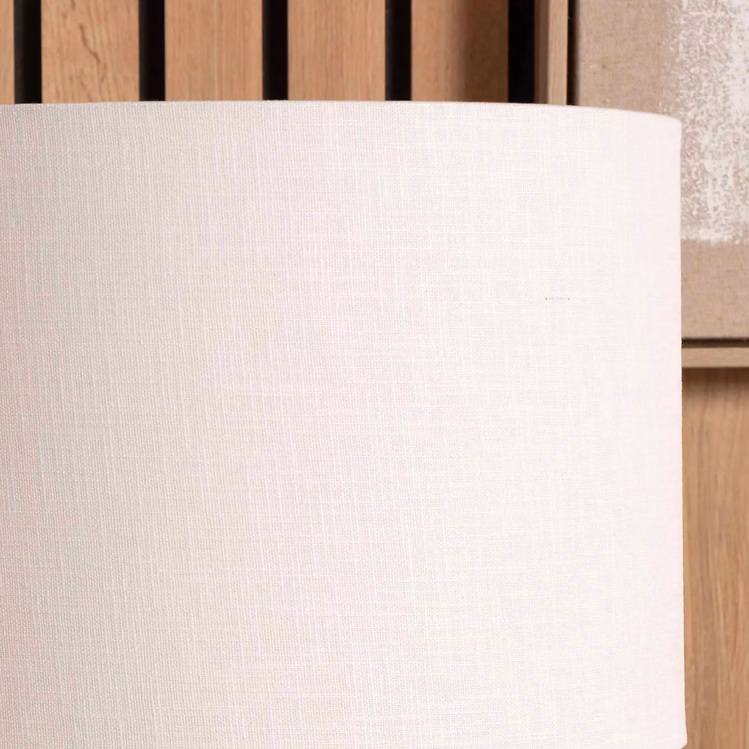 Ruma White Self Lined Linen Drum Lamp Shade for Table and Floor Lamps, Diameter: 25.4 cm – 2