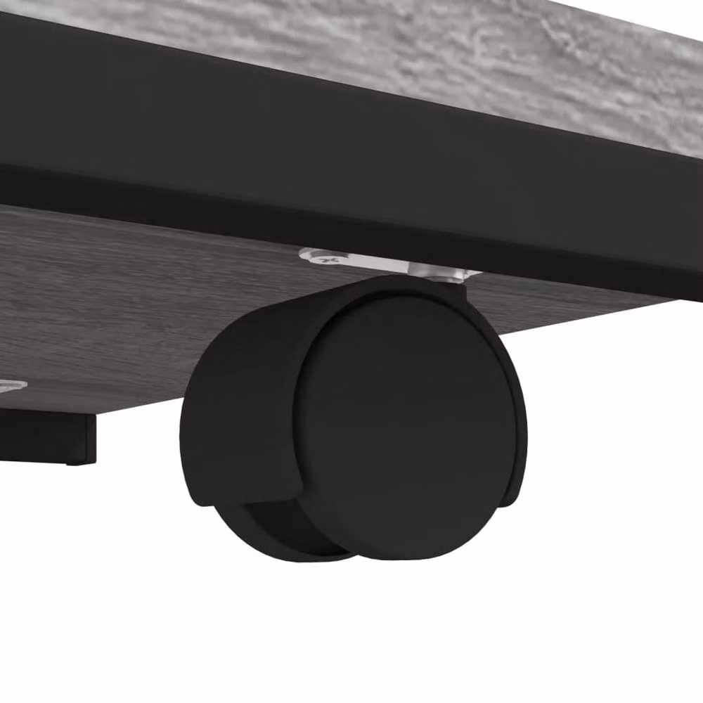 Berkfield Home Grey Sonoma Side Table with Castors, W/D/H: 50 x 35 x 55.5 cm – 3